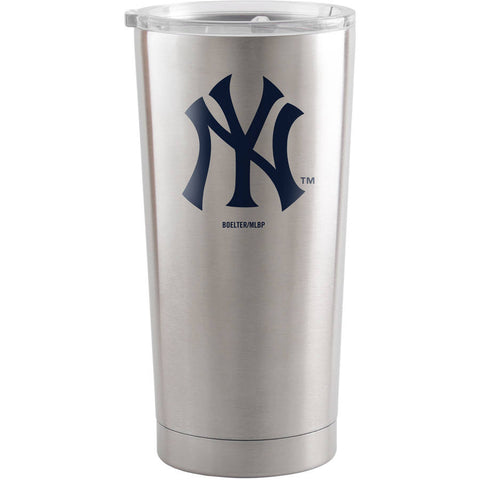 New York Yankees Travel Tumbler 20oz Ultra Silver-0