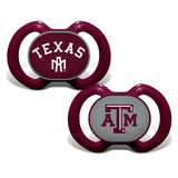Texas A&M Aggies Pacifier 2 Pack-0
