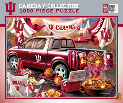 Indiana Hoosiers Puzzle 1000 Piece Gameday Design Special Order-0