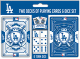 Los Angeles Dodgers Playing Cards and Dice Set-0