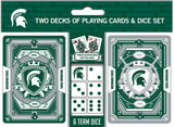 Michigan State Spartans Playing Cards and Dice Set-0