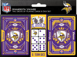 Minnesota Vikings Playing Cards and Dice Set-0