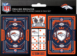 Denver Broncos Playing Cards and Dice Set-0