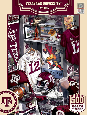 Texas A&M Aggies Puzzle 500 Piece Locker Room - Special Order-0