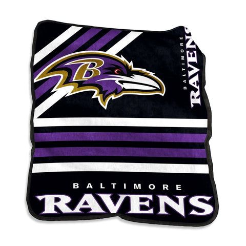 Baltimore Ravens Blanket 50x60 Raschel Throw-0