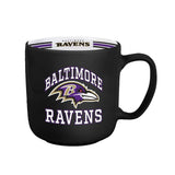 Baltimore Ravens Coffee Mug 15oz Stripe Design-0