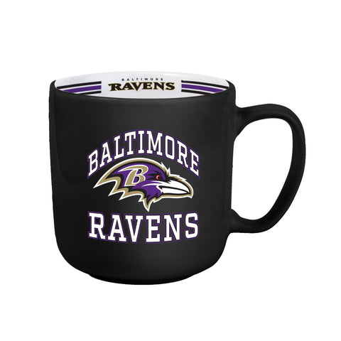 Baltimore Ravens Coffee Mug 15oz Stripe Design-0