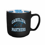 Carolina Panthers Coffee Mug 15oz Stripe Design-0