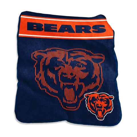Chicago Bears Blanket 60x80 Raschel Throw-0
