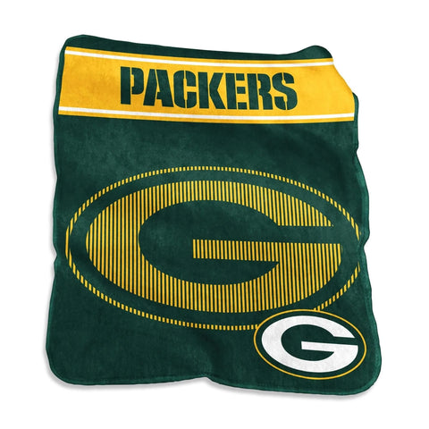 Green Bay Packers Blanket 60x80 Raschel Throw-0