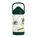 Green Bay Packers Kids Bottle 12oz Stainless Steel Mascot-0