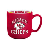 Kansas City Chiefs Coffee Mug 15oz Stripe Design-0