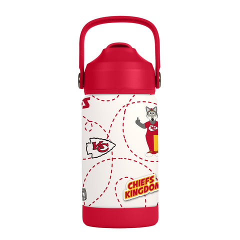 Kansas City Chiefs Kids Bottle 12oz Stainless Steel Mascot-0