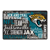 Jacksonville Jaguars Sign 11x17 Wood Wordage-0