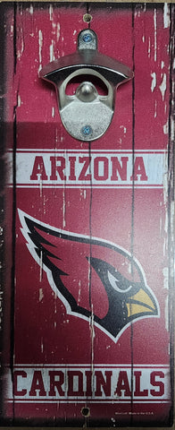 Arizona Cardinals Sign Wood 5x11 Bottle Opener Alternate-0