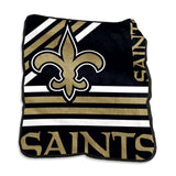 New Orleans Saints Blanket 50x60 Raschel Throw-0