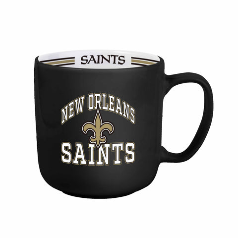 New Orleans Saints Coffee Mug 15oz Stripe Design-0