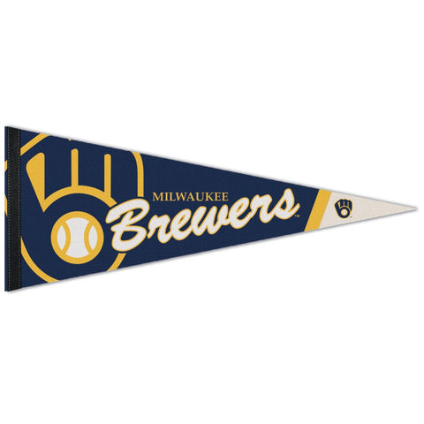 Milwaukee Brewers Pennant 12x30 Premium Style-0