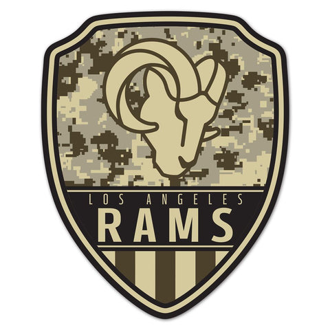 Los Angeles Rams Sign Wood 11x14 Shield Shape-0