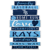 Tampa Bay Rays Sign 11x17 Wood Family Word-0