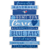 Toronto Blue Jays Sign 11x17 Wood Family Word Design-0