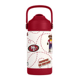 San Francisco 49ers Kids Bottle 12oz Stainless Steel Mascot-0
