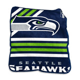 Seattle Seahawks Blanket 50x60 Raschel Throw-0