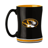 Missouri Tigers Coffee Mug 14oz Sculpted Relief Team Color-0