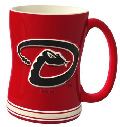 Arizona Diamondbacks Coffee Mug 14oz Sculpted Relief Team Color - Special Order-0