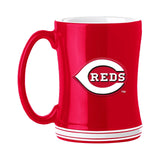Cincinnati Reds Coffee Mug 14oz Sculpted Relief Team Color-0