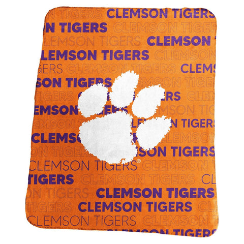 Clemson Tigers Blanket 50x60 Fleece Classic-0