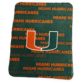Miami Hurricanes Blanket 50x60 Fleece Classic-0