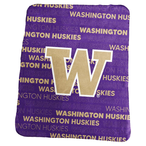 Washington Huskies Blanket 50x60 Fleece Classic-0