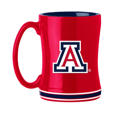 Arizona Wildcats Coffee Mug 14oz Sculpted Relief Team Color-0