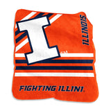 Illinois Fighting Illini Blanket 50x60 Raschel Throw-0