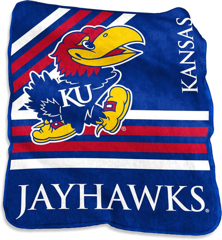 Kansas Jayhawks Blanket 50x60 Raschel Throw-0