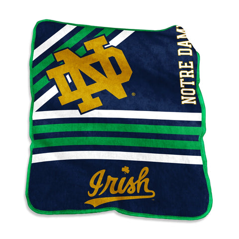 Notre Dame Fighting Irish Blanket 50x60 Raschel Throw-0
