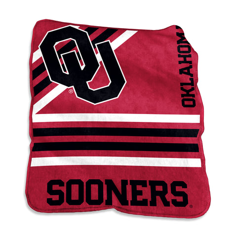Oklahoma Sooners Blanket 50x60 Raschel Throw-0