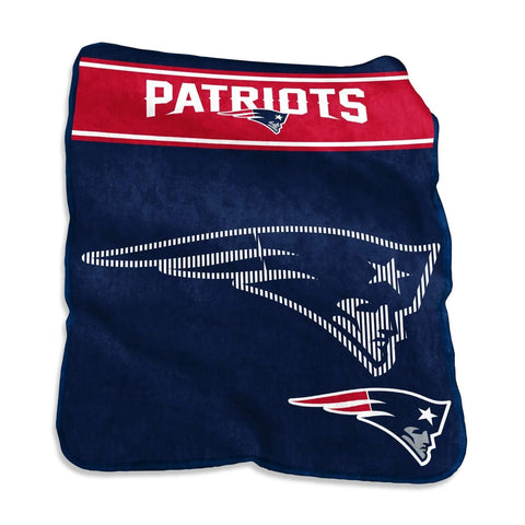New England Patriots Blanket 60x80 Raschel Throw-0