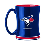 Toronto Blue Jays Coffee Mug 14oz Sculpted Relief Team Color - Special Order-0