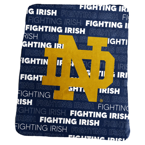 Notre Dame Fighting Irish Blanket 50x60 Fleece Classic-0
