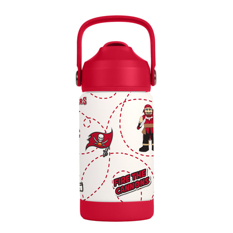 Tampa Bay Buccaneers Kids Bottle 12oz Stainless Steel Mascot-0