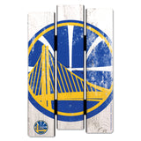 Golden State Warriors Sign 11x17 Wood Fence White-0
