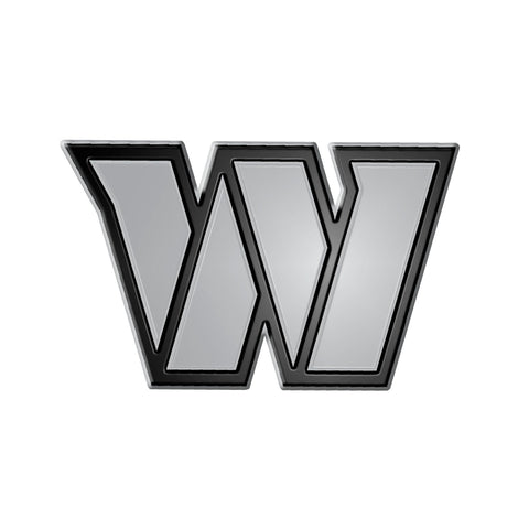 Washington Commanders Auto Emblem Silver Chrome-0