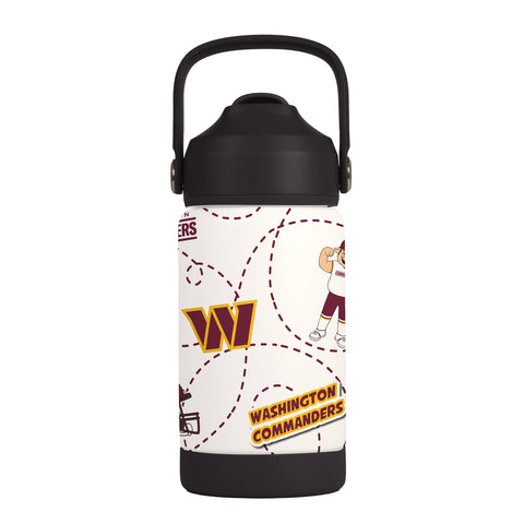 Washington Commanders Kids Bottle 12oz Stainless Steel Mascot-0