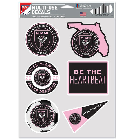 Inter Miami CF Decal Multi Use Fan 6 Pack Special Order-0