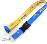 Los Angeles Chargers Lanyard Reversible Yellow/Blue-0