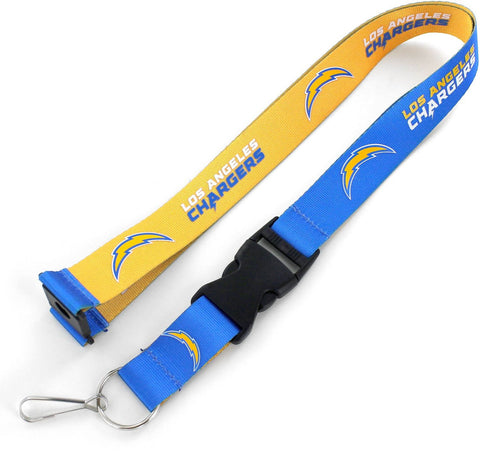 Los Angeles Chargers Lanyard Reversible Yellow/Blue-0
