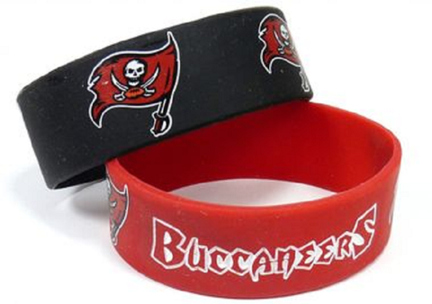 Tampa Bay Buccaneers Bracelets 2 Pack Wide-0