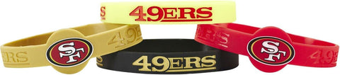 San Francisco 49ers Bracelets 4 Pack Silicone-0